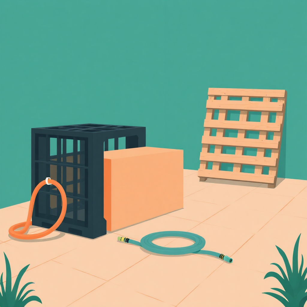 Why a Black Plastic Pallet Beats Wood for Outdoor Storage