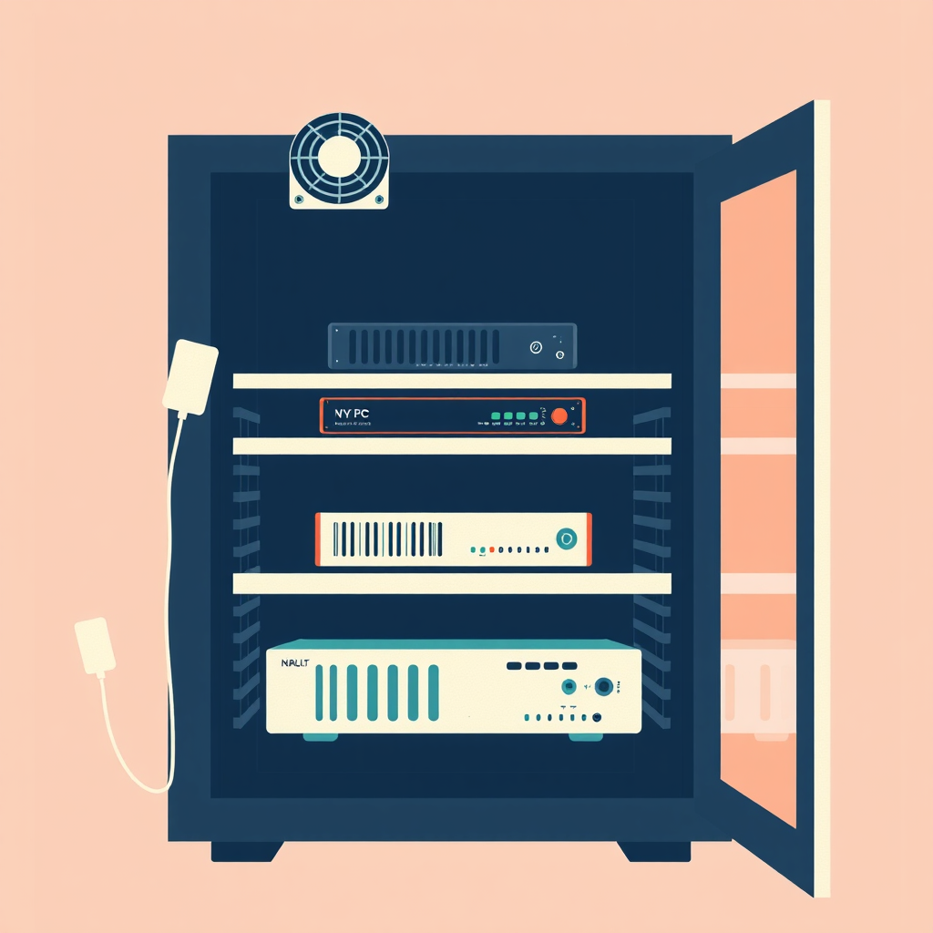 How to Fill a 6U Comms Cabinet: Shelf, Fan, Cable Guide