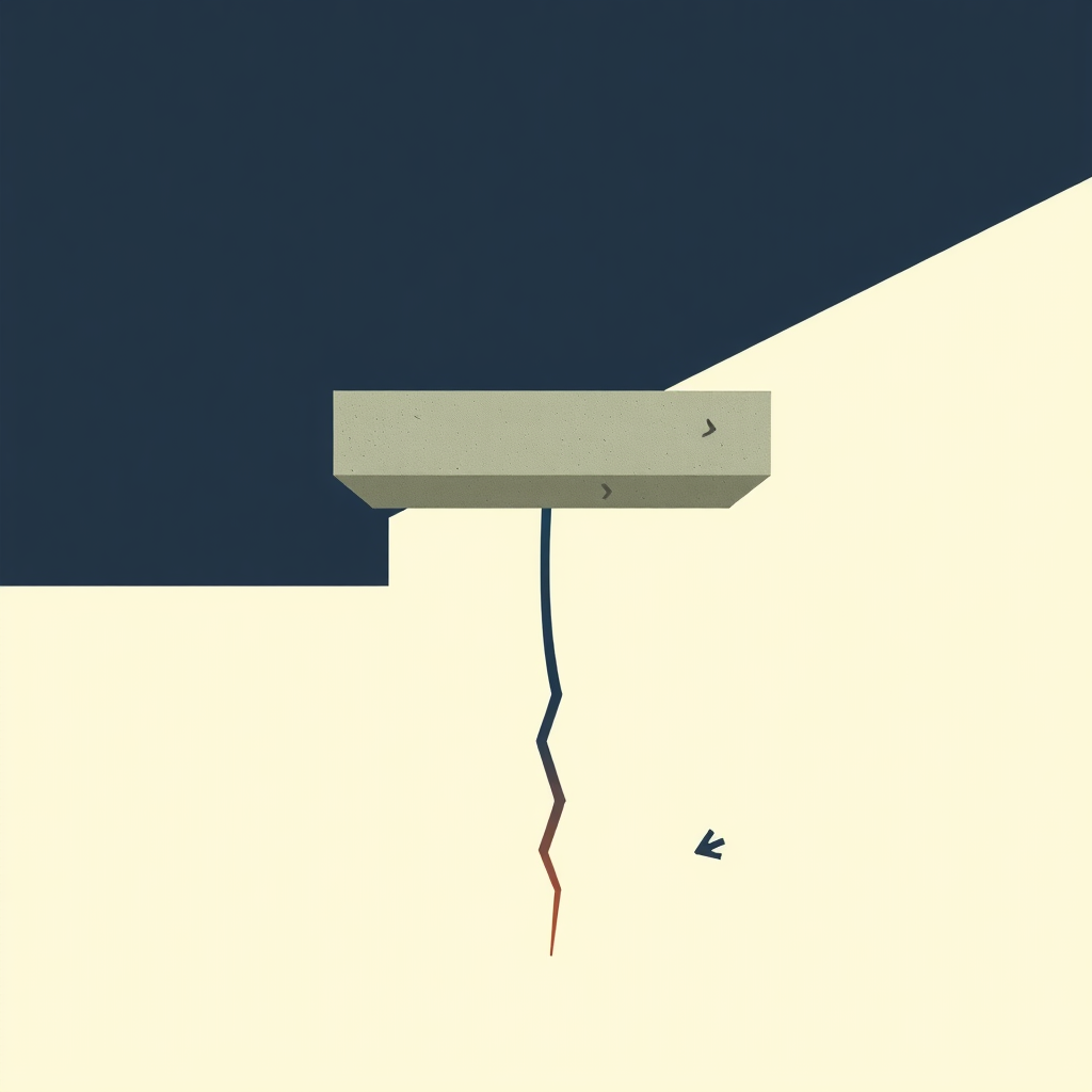 Why Concrete Crumples: Tension vs. Compression