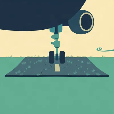 Grass, Road, or Water: Where Does a Crippled Jet Land?