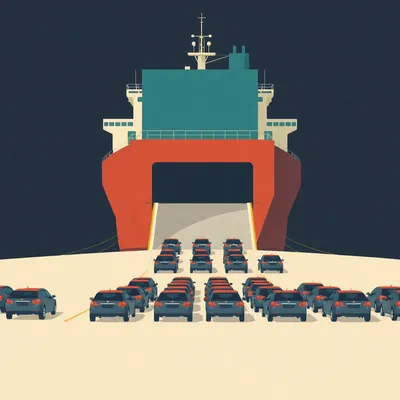 How 8,000 Cars Unload From One Ship